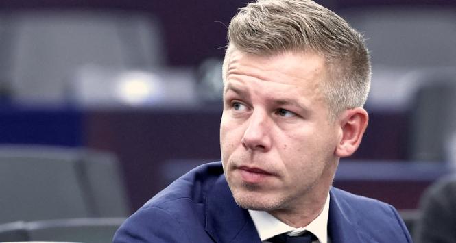 Péter Magyar podczas sesji Parlamentu Europejskiego w Strasburgu. 9 września 2024 r.