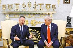 Z prezydentem Donaldem Trumpem w Białym Domu, 3 września 2025 r.