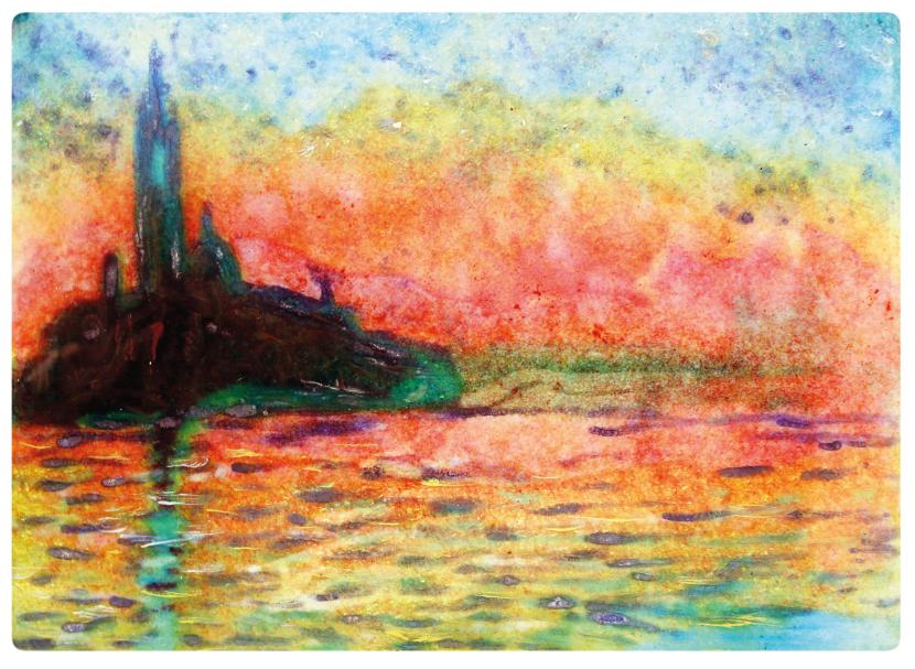 Zachód słońca w Wenecji” Claude Monet.