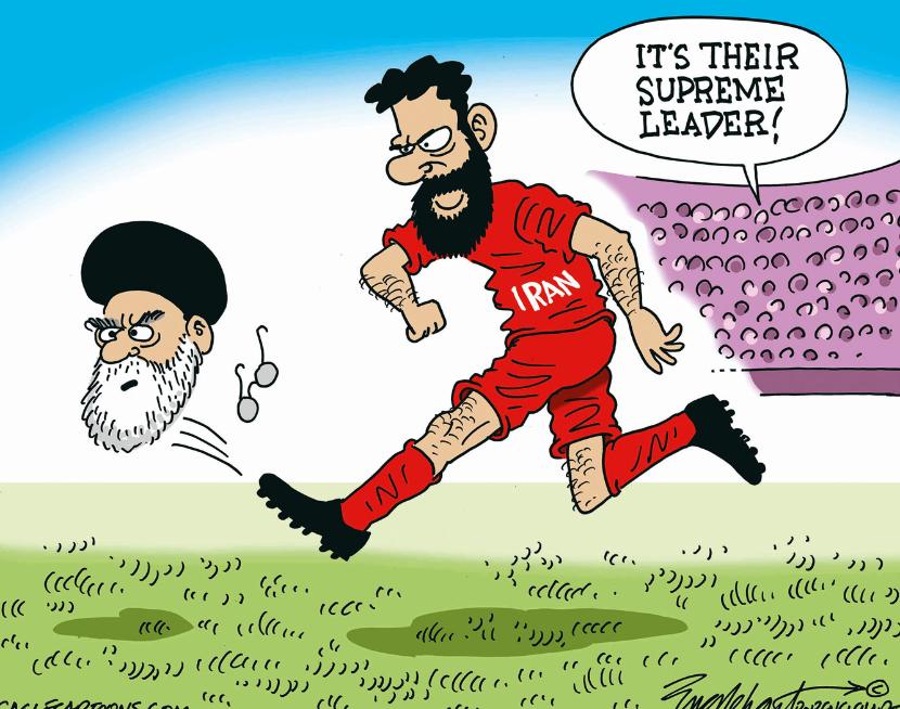 „Oto ich najwyższy przywódca!”. Na mundialu w Katarze reprezentacja Iranu pozwoliła sobie na gest sprzeciwu.