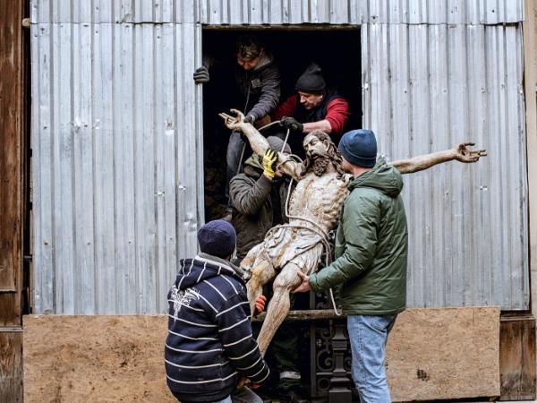 XVI-wieczna figura Jezusa z Ormiańskiego Kościoła Prawosławnego we Lwowie