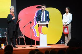 Wojciech Kaczmarczyk był jedynym przedstawicielem nowego rządu na Kongresie Kobiet.