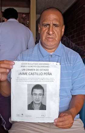 Mauricio Castillo, któremu armia zamordowała brata Jaime.