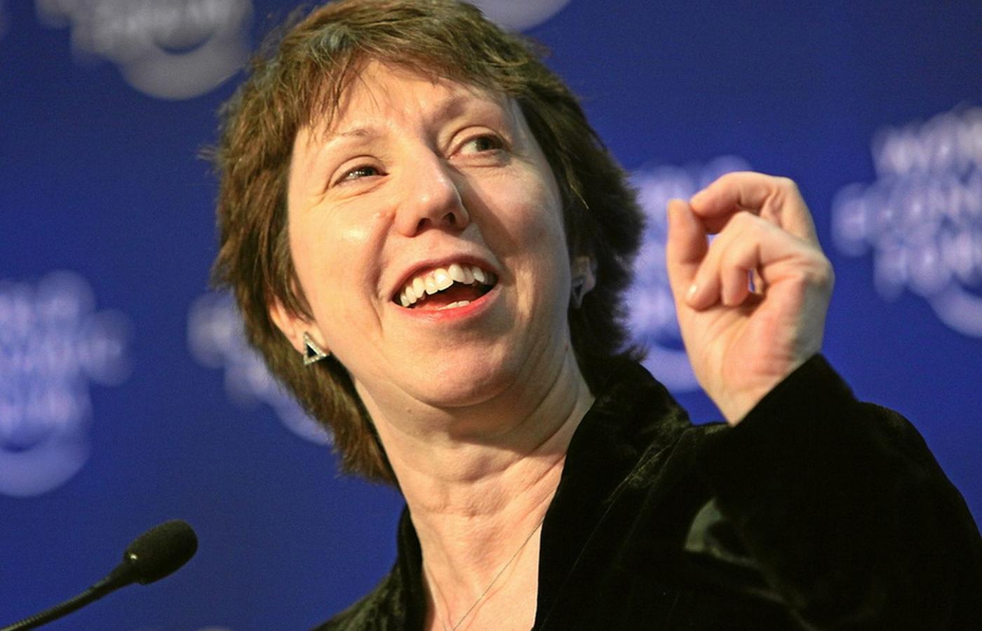 Catherine Ashton na szczycie Światowego Forum Ekonomicznego w Davos.