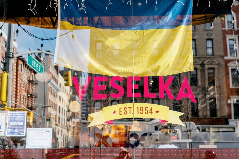 Restauracja Veselka na Manhattanie jest pełna ludzi od rana do późnej nocy. Ukraina zrobiła się trendy.