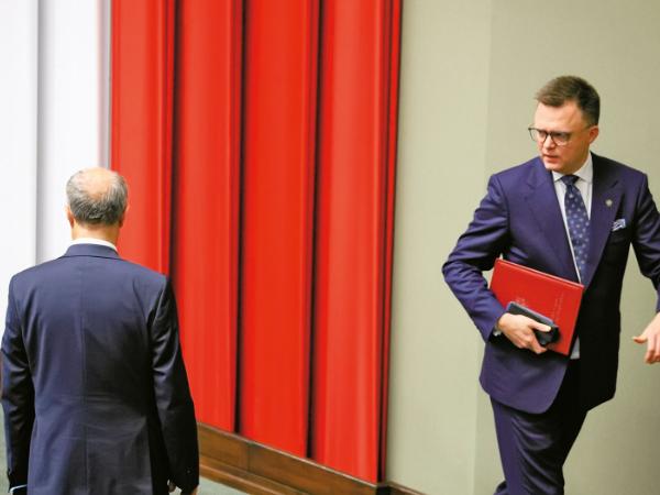 Włodzimierz Czarzasty i Szymon Hołownia