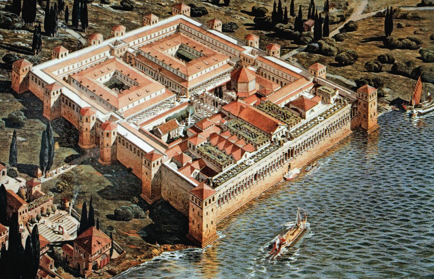 Rekonstrukcja pałacu Dioklecjana w Splicie.