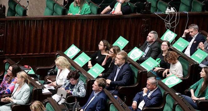 Sejm w czasie pierwszego czytania obywatelskiego projektu ustawy o bezpiecznym przerywaniu ciąży i innych prawach reprodukcyjnych