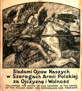 Amerykański plakat zachęcający do wstępowania do polskiego wojska, 1917 r.