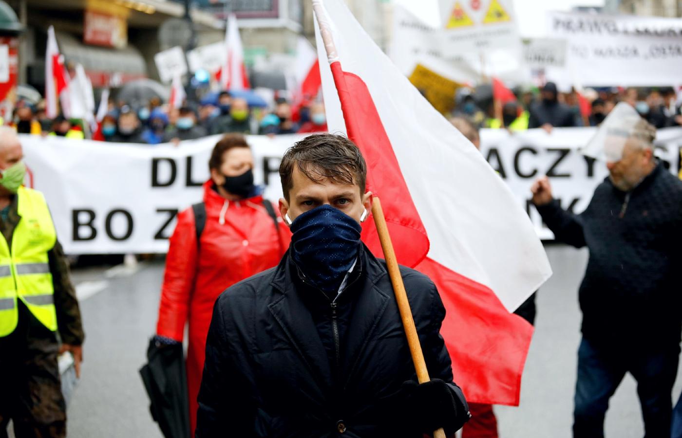 Lider Agrounii Maciej Kołodziejczak na czele warszawskiego protestu rolników