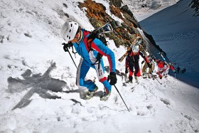 Memoriał Tatr Wysokich, podejście na Baranią Przełęcz po słowackiej stronie Tatr