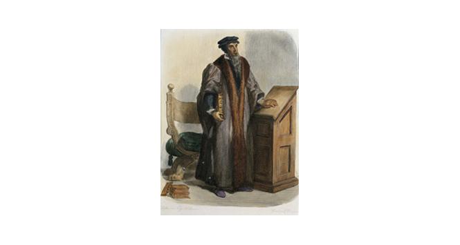 Jan Kalwin na XIX - wiecznej rycinie. Źródło DEA/FORUM