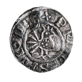 Srebrny denar Bolesława Chrobrego