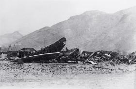 Szczątki bombowca B-52, który 17 stycznia 1966 r. rozbił się w Andaluzji.