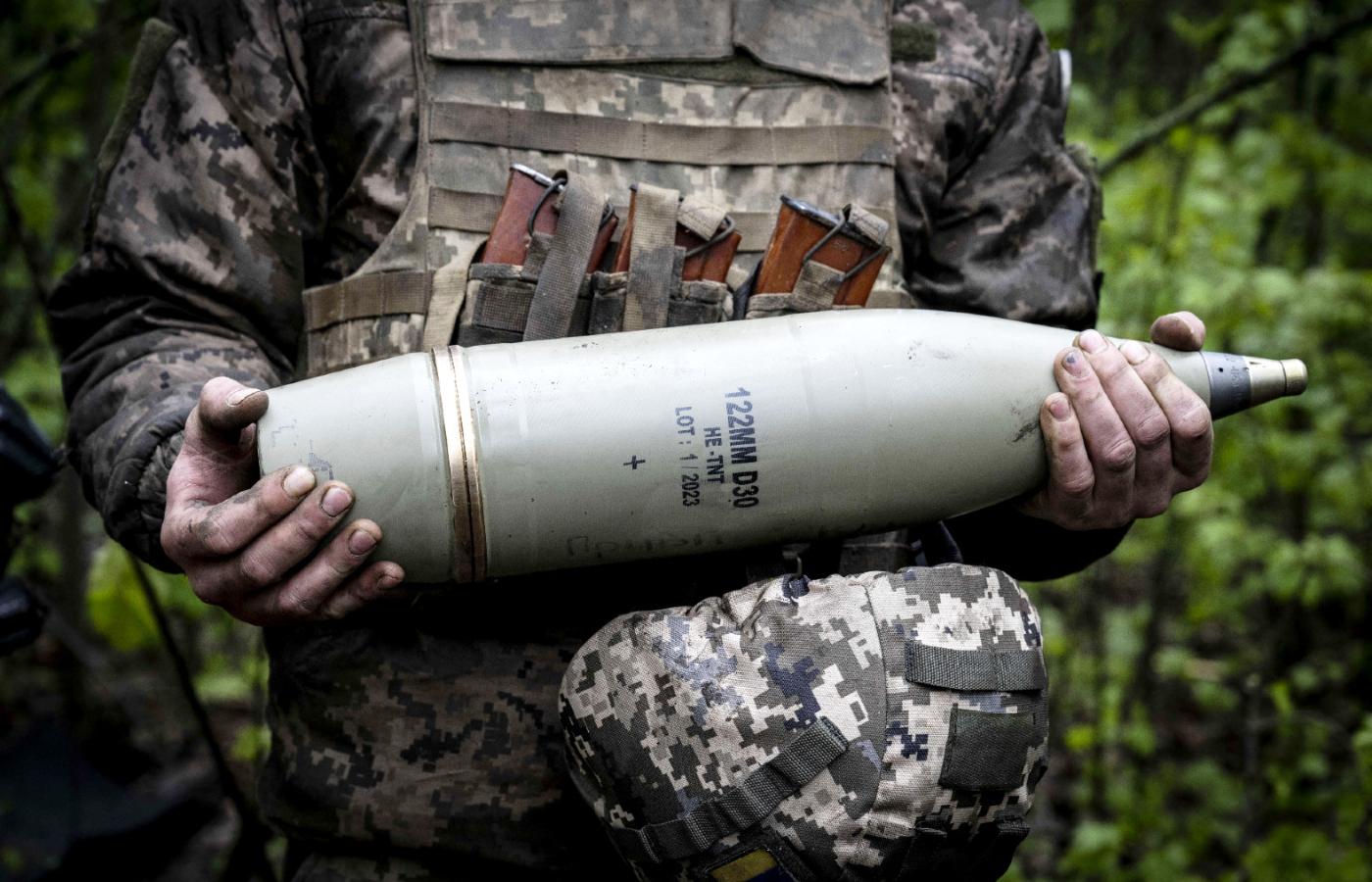Armia ukraińska broni linii obronnej w kierunku Awdjiwki, koniec kwietnia 2023 r.