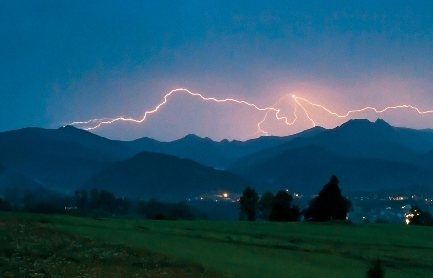 Burza nad Tatrami.