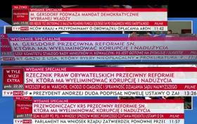 Widz został sprowadzony do roli adresata przewijających się cyklicznie na pasku TVP Info komunikatów.