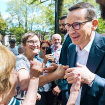 Premier Mateusz Morawiecki w Rudzie Śląskiej, 2 sierpnia 2023 r.