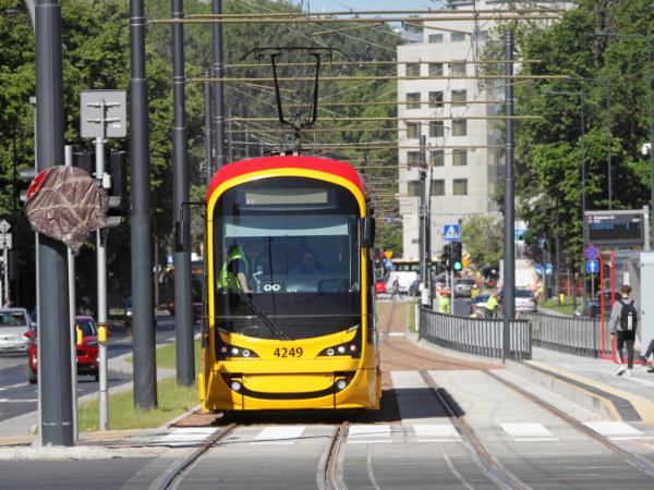 Otwarcie nowej linii tramwajowej na ulicy Gagarina w Warszawie, 14 maja 2024 r.