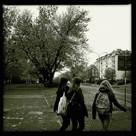 Przy Krasińskiego, gdzie szkoła muzyczna.