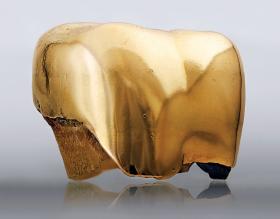 „Is it safe”, 2011–12 r. – lightbox Ewy Axelrad z imponującym wizerunkiem złotego zęba