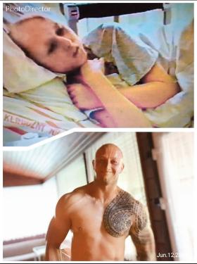 Robert dziś jest ratownikiem, brał udział w zawodach w crossficie. Powyżej: jego zdjęcie sprzed lat, gdy chorował na białaczkę.