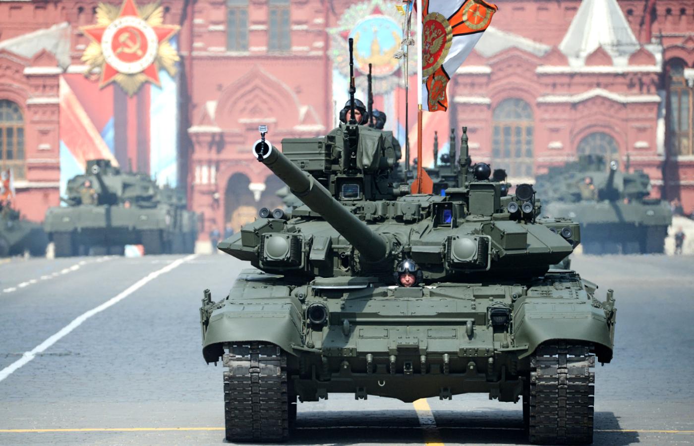 Próba przed paradą zwycięstwa na pl. Czerwonym w Moskwie. 7 maja 2016 r.