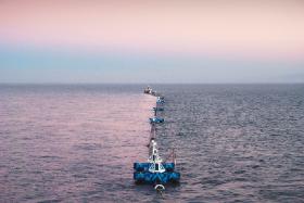 System Ocean Cleanup w akcji