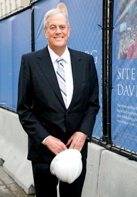 Dziś 76-letni David Koch należy do najbardziej prominentnych filantropów Nowego Jorku.