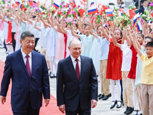 Władimir Putin i Xi Jinping, Pekin, 20 maja 2026 r.