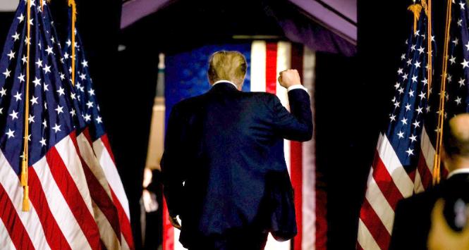 Donald Trump na wiecu w Conway