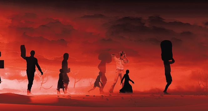 Kadr z kręconego filmu  „Jeszcze dzień życia”.