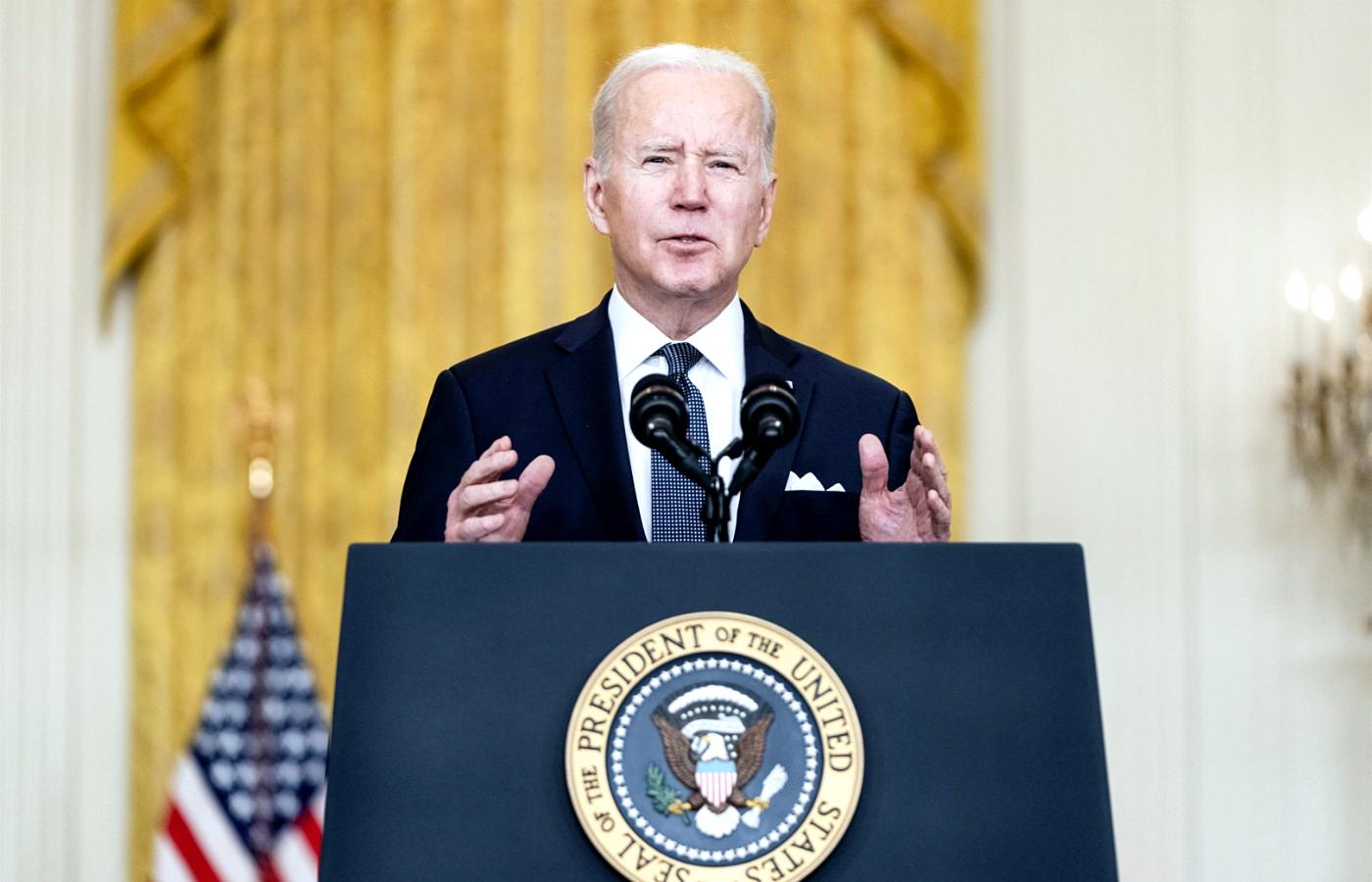Prezydent USA Joe Biden. 15 lutego 2022 r.