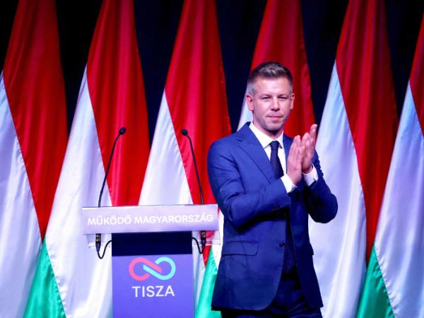 Lider opozycyjnego ugrupowania Tisza Péter Magyar
