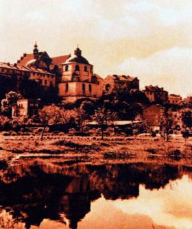 Dominikański kościół św. Stanisława w Lublinie, w którym odbył się sejmik w 1649 r.; fotografia z przełomu XIX/XX w.