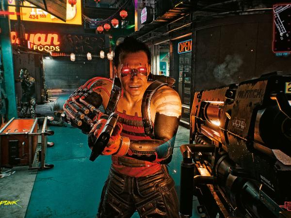 Screen z gry „Cyberpunk 2077”.