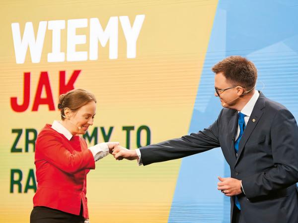 Katarzyna Pełczyńska-Nałęcz i Szymon Hołownia