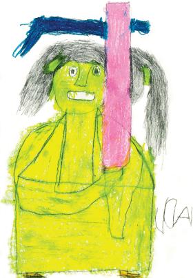 Adam Dębiński „Kobieta z kosą”