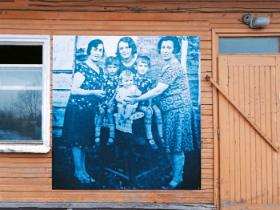 Narewka, stara fotografia żydowskich mieszkańców wioski.