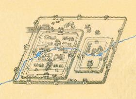 Tangowie zrobili z Xi’an miasto idealne – część pałacową i cesarską otaczały mury wewnętrzne oddzielające je od miasta zewnętrznego.