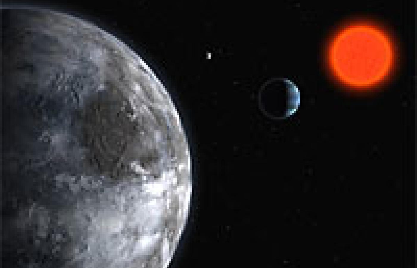 Układ planetarny Gliese 581. Wizja artysty. © ESA