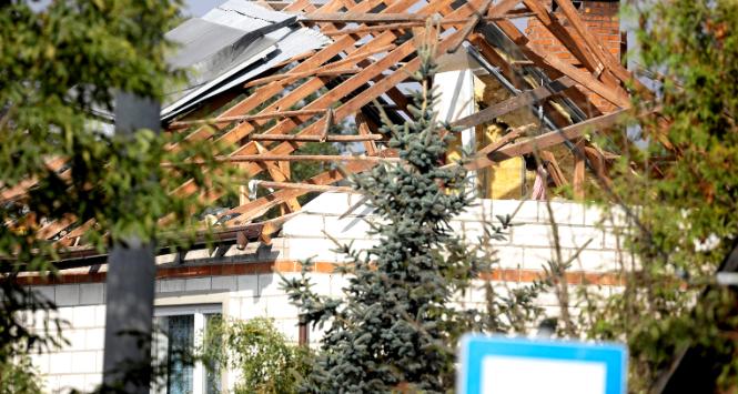 Rosyjski dron uszkodził dach w Wyrykach