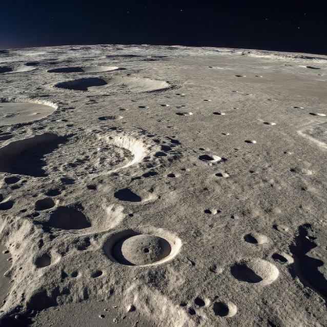 Powierzchnia Księżyca.