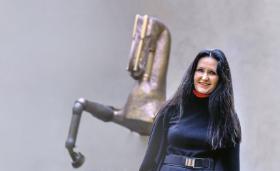 Alicja Knast w Galerii Narodowej w Pradze.