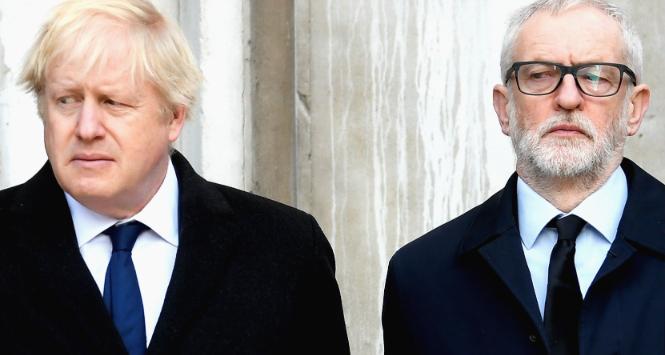 Od lewej: Boris Johnson i Jeremy Corbyn