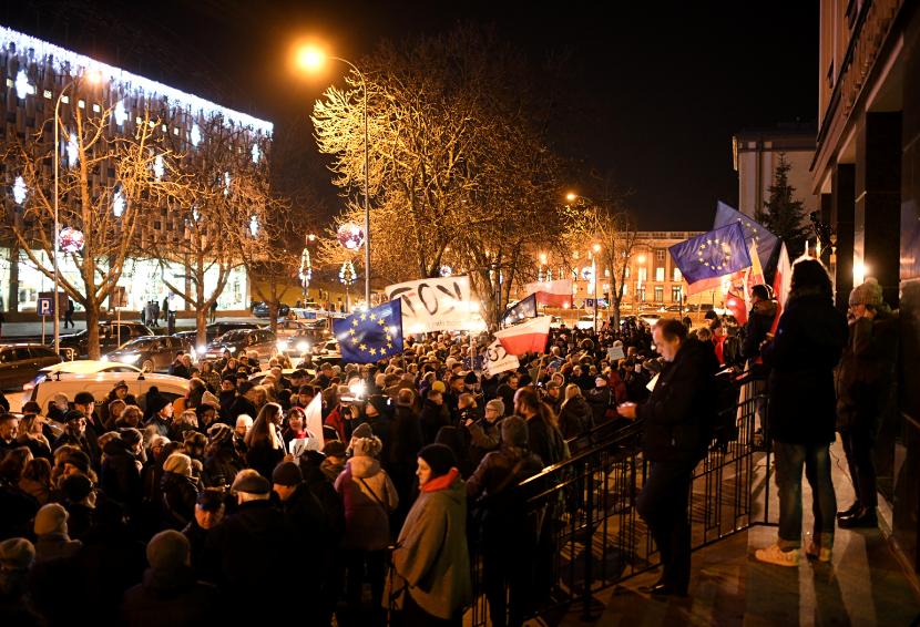 Demonstracja „Dziś sędziowie – jutro Ty” w Białymstoku, 18 grudnia 2019 r.