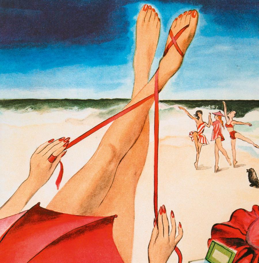 Zdjęcie reklamowe lakieru do paznokci firmy Cutex z lat 40. XX w.