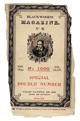 Okładka „Blackwood’s Magazine”, gdzie najpierw „Jądro ciemności” było drukowane w odcinkach, 1899 r.
