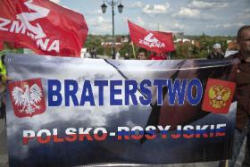 Demonstracja anty-NATO zorganizowana przez partię Zmiana. Warszawa, 9 lipca 2016 r.