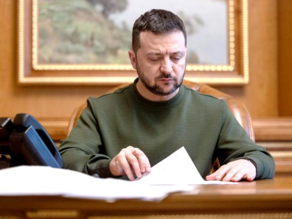 Prezydent Ukrainy Wołodymyr Zełenski